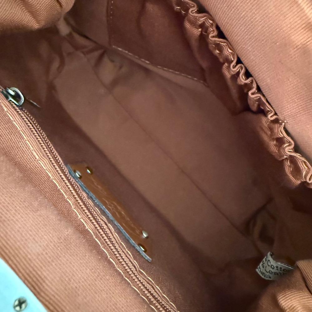 Patricia Nash Laureana Frame Scalloped Raffia Bag - Picture 6 of 7